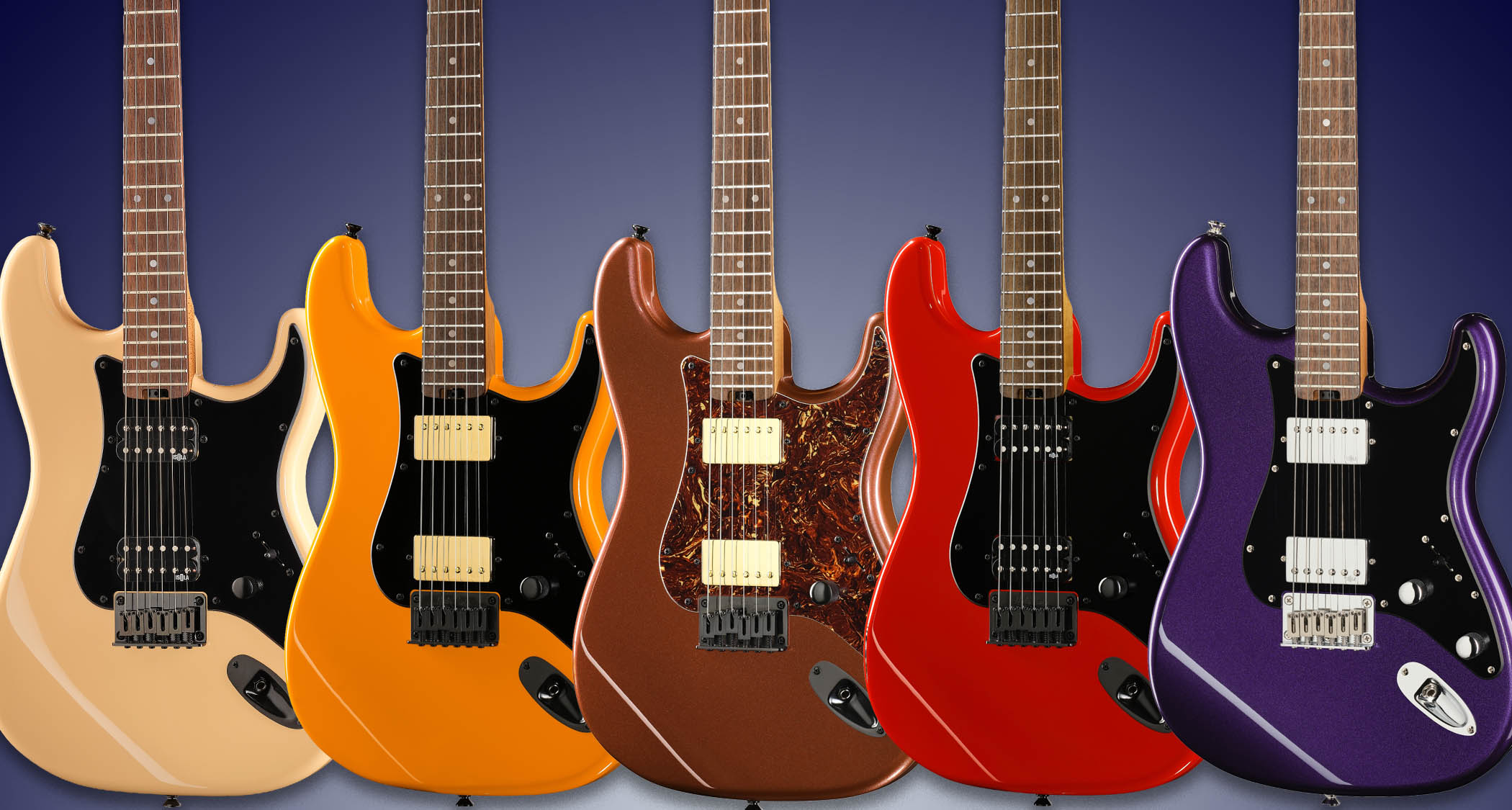 Harley Benton ST-Modern HH 2026: New models with metallic finishes.