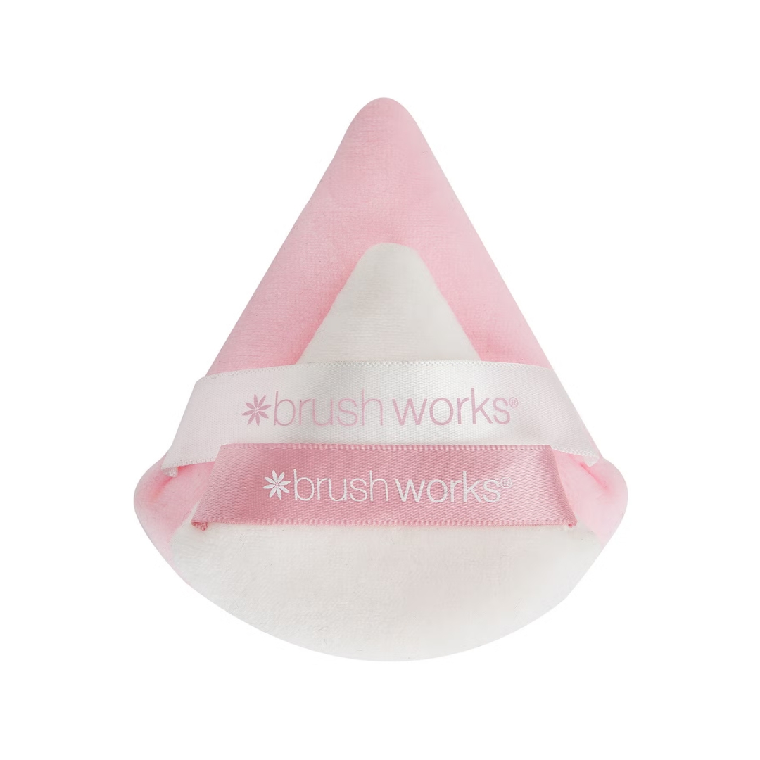 brushworks Triangle Powder Puff Duo
