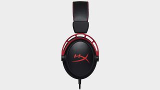 A HyperX Cloud Alpha wired headset