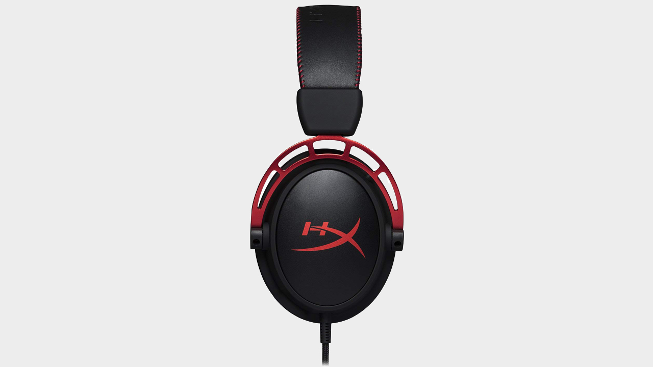 A HyperX Cloud Alpha wired headset