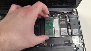 Framework Laptop DIY Edition showing RAM installation