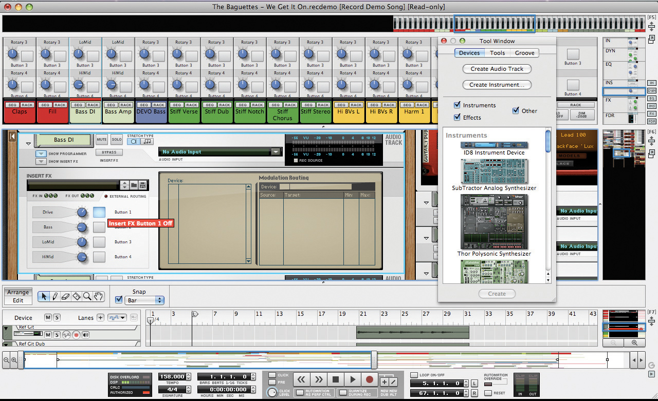 Propellerhead record mixer tips