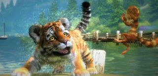 RealtimeUK produced rendered cut scenes for Kinectimals, Microsoft’s Kinect for Xbox game that was all about keeping virtual pets – including a Bengal tiger