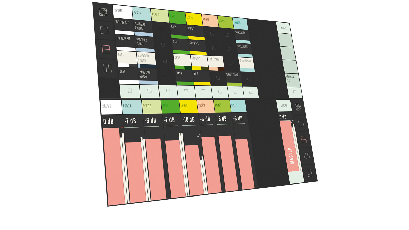 You can load different modules and switch views on the fly without interrupting your jams