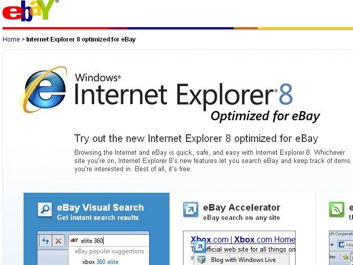 eBay launches bespoke version of IE8 | TechRadar