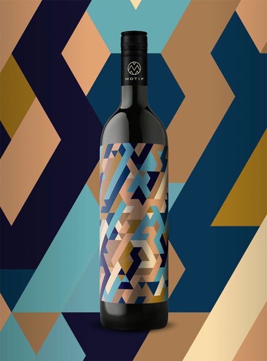 Geometric patterns reflect wine tasting experience | Creative Bloq