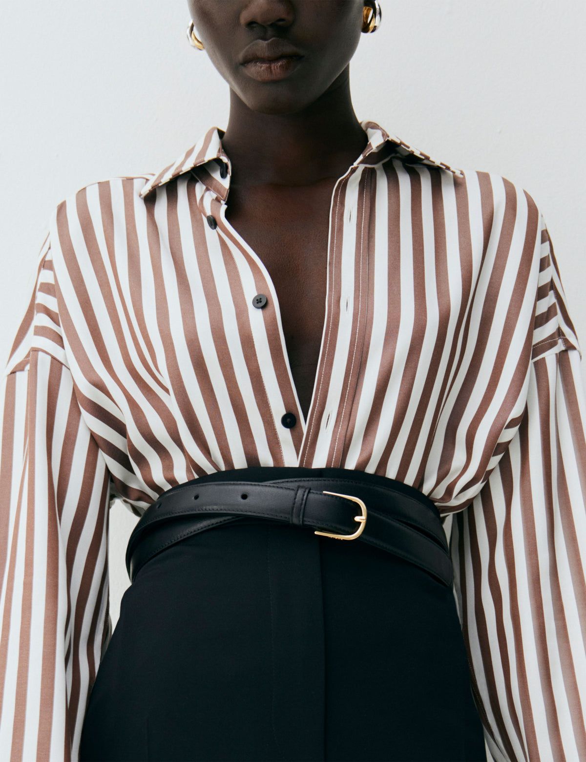 Alexander: Tencel™ Lyocell, Chocolate Stripe X Felicity Kay