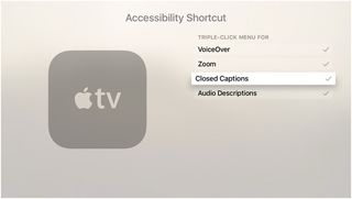 Choosing which Accessibility features are available in Shortcut