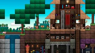 Games like Minecraft - a screenshot of Junk Jack