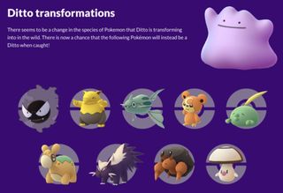 Pokemon Go Ditto Disguises & Transform List May 2022