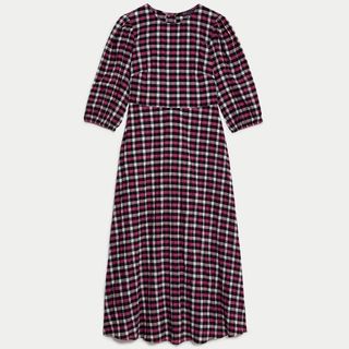 M&S checked dress