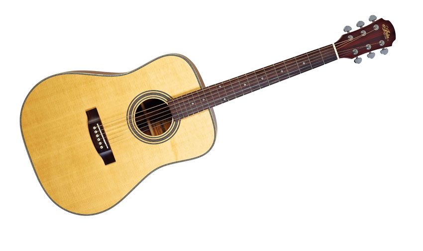 The 511 offers a Sitka spruce top and mahogany sides, although a rosewood option is also available for a supplemental price