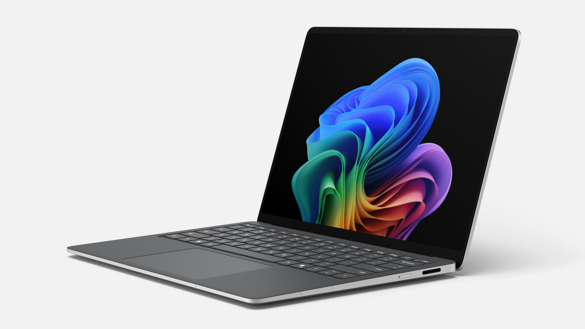 Microsoft Surface Laptop 5G in platinum.