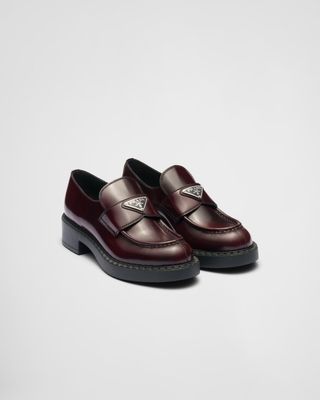 burgundy loafers
