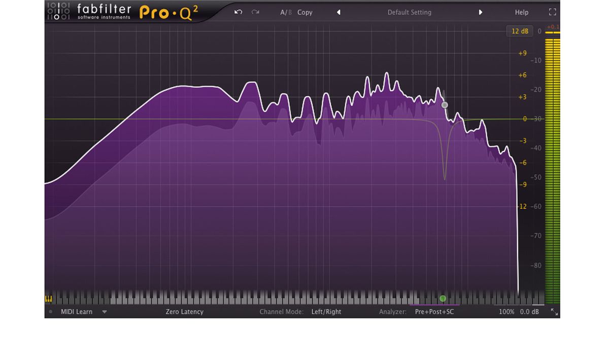 Pro-Q 2's dazzling Spectrum Grab feature makes it absurdly easy to smooth out harsh peaks in your audio