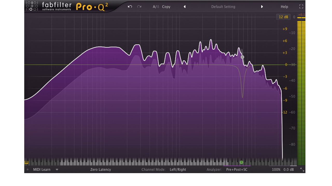 Pro-Q 2's dazzling Spectrum Grab feature makes it absurdly easy to smooth out harsh peaks in your audio