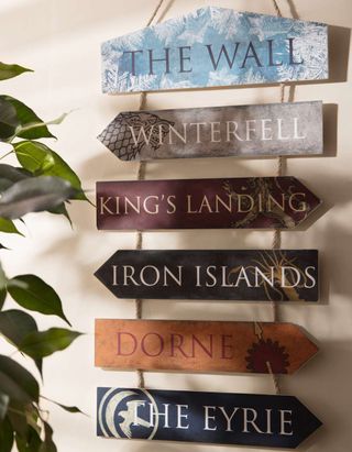 game of thrones hanging sign primark