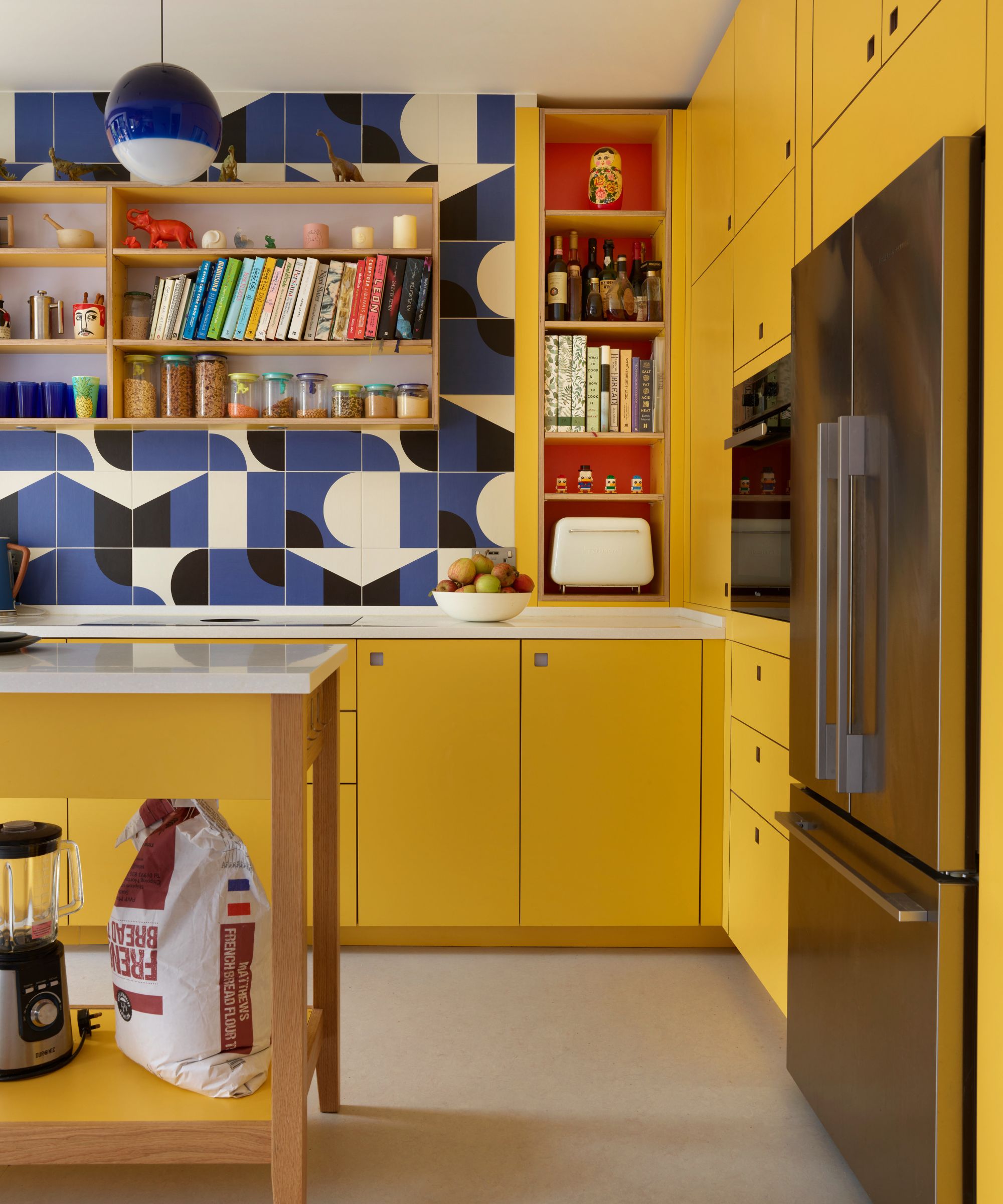 Yellow kitchen by Pluck Kitchens and Stealth Design