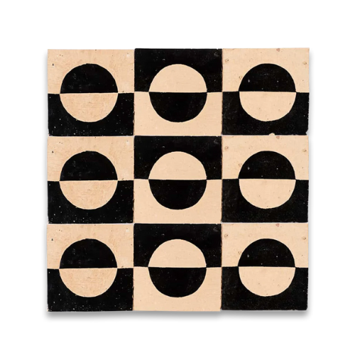 Odi Black Terracotta Zellige - 20cm X 20cm X 1.2cm