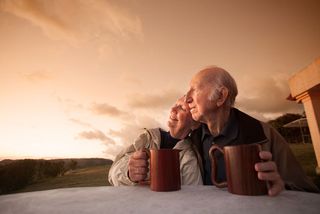 A happy older couple