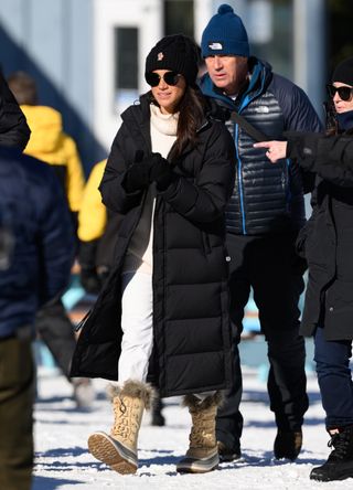 Meghan, Duchess of Sussex attends a Family and Friends Tubing event during day three of the 2025 Invictus Games on February 11, 2025 in Whistler, British Columbia.