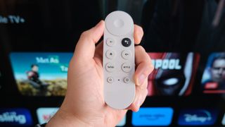 Google TV with Google TV remote