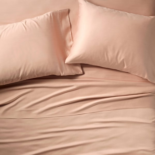 Rayon from Bamboo Sheet Set in Light Pink