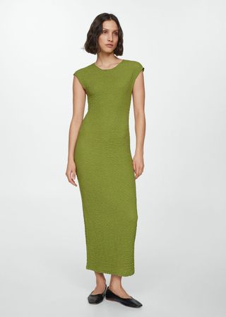 Long Textured Dress - Women