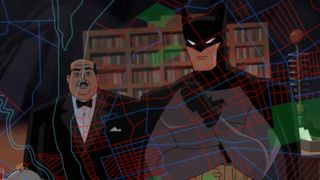 Batman and Alfred in Amazon's Batman: Caped Crusader.