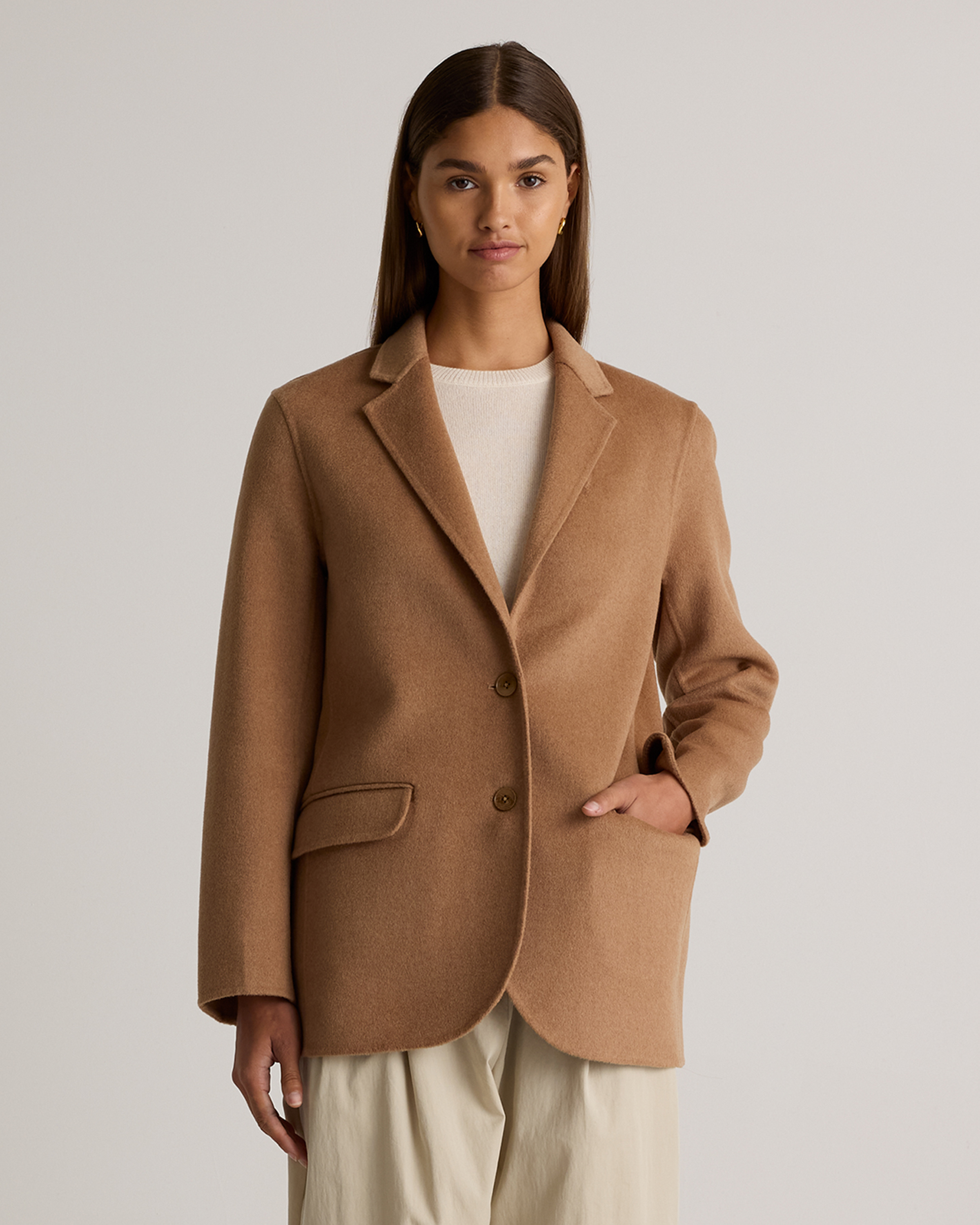 Double-Faced Merino Wool Soft Blazer
