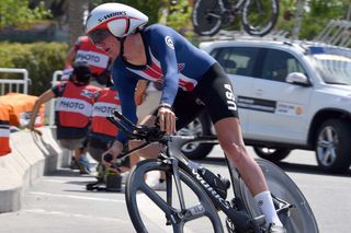 Brendan McNulty wins the junior men's TT at the 2016 World Road Championships