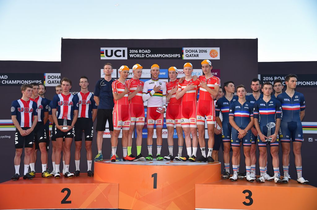 The top three nations in the nations cup, USA, Denmark and France