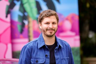 Michael Cera attends the press junket and Photo Call for "Barbie" at Four Seasons Hotel Los Angeles at Beverly Hills on June 25, 2023 in Los Angeles, California.