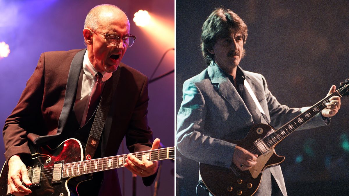 Andy Fairweather Low and the Low Riders perform on Day 1 of Wickham Festival on August 6, 2015 in Wickham, England / George Harrison wowed fans by turning up unannounced to play with close friend Gary Moore. 6th October 1992; Gary Moore concert at the Royal Albert Hall