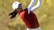 Rose Zhang takes a shot at the women's NCAA Division I Championship