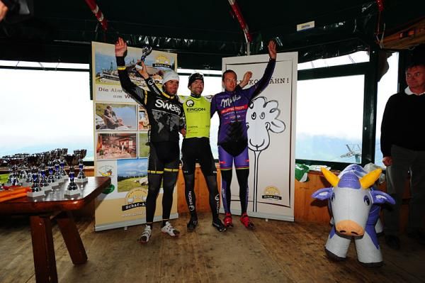 Masters podium on day 2 of AlpenTour Trophy