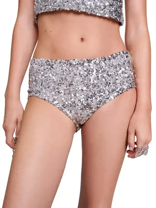 Sequinned Brief Shorts