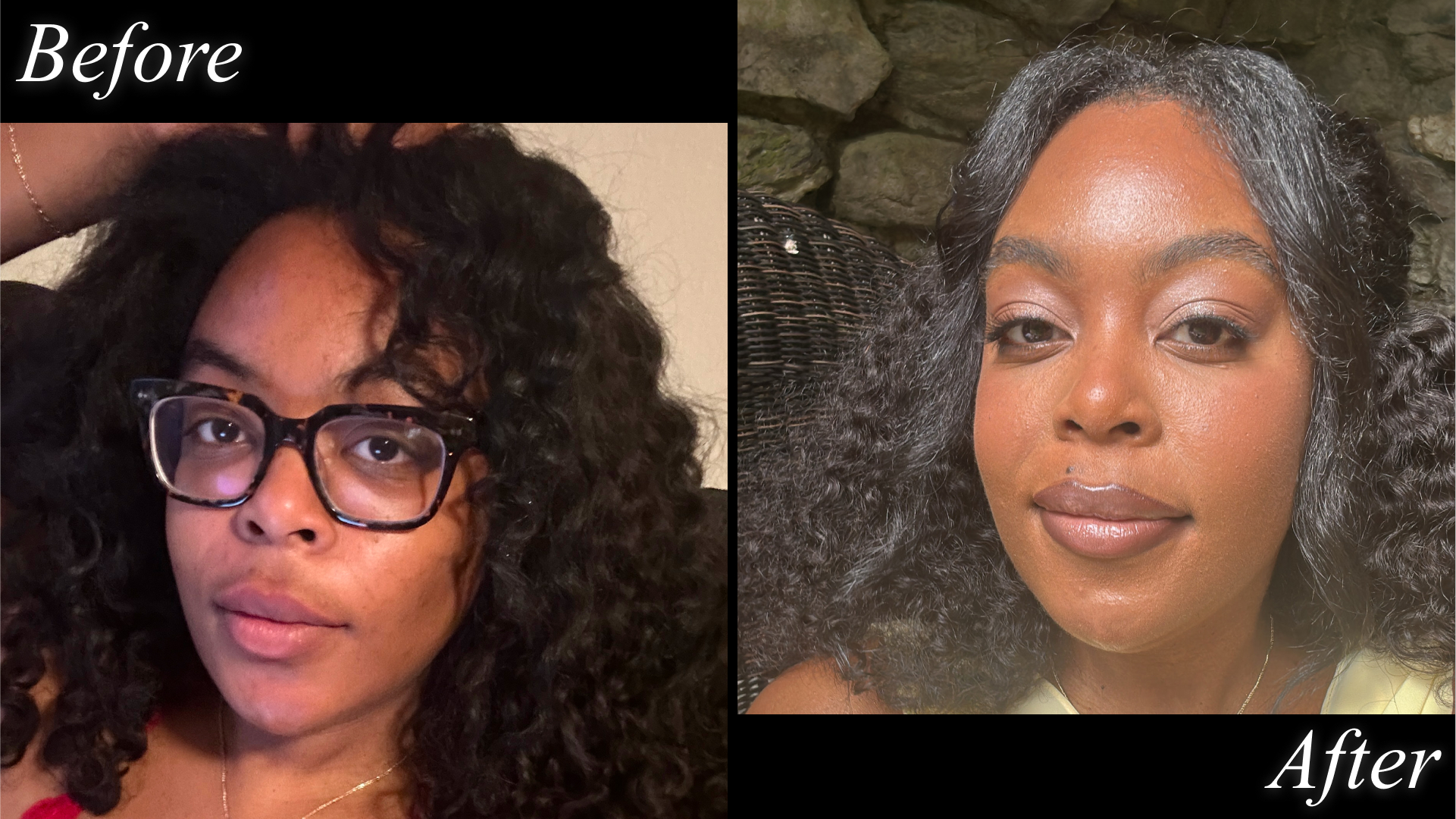 Ariel Baker, testing the Danessa Myricks Colorfix cream eyeshadow