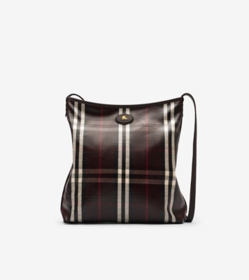 Small Highlands Shoulder Bag in Mahogany Red - Women | Burberry&amp;reg; Official