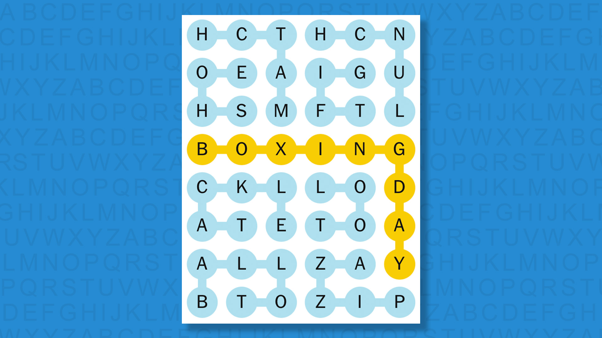 NYT Strands answers for game 663 on a blue background