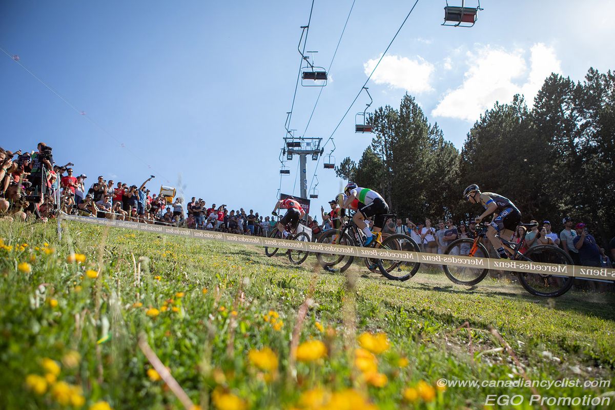 Mathias Fluckiger (Th&Atilde;&para;mus RN Swiss Bike Team), Titouan Carod (BMC Mountainbike Racing Team), Henrique Avancini (Cannondale Factory Racing), Florian Vogel (KMC-Ekoi-Orbea)