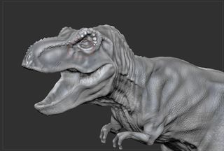 How to create a realistic 3D dinosaur