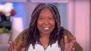 Whoopi Goldberg in conversation on the set of The View.
