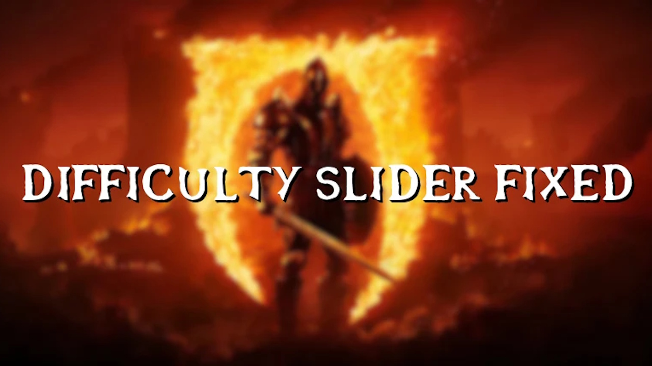 Oblivion Remastered best mods - Difficulty Slider Fixed