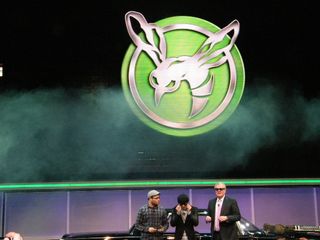 Sir Howard and Seth Rogan on stage for CES 2011