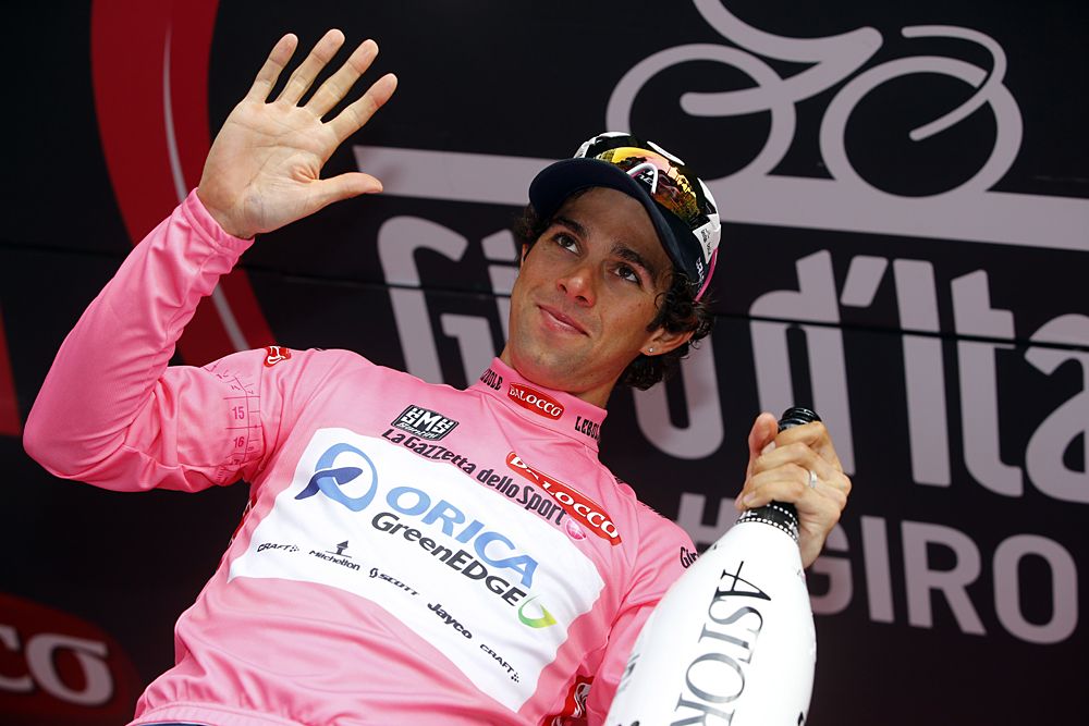 Endless amounts of champagne for Michael Matthews (Orica-GreenEdge)