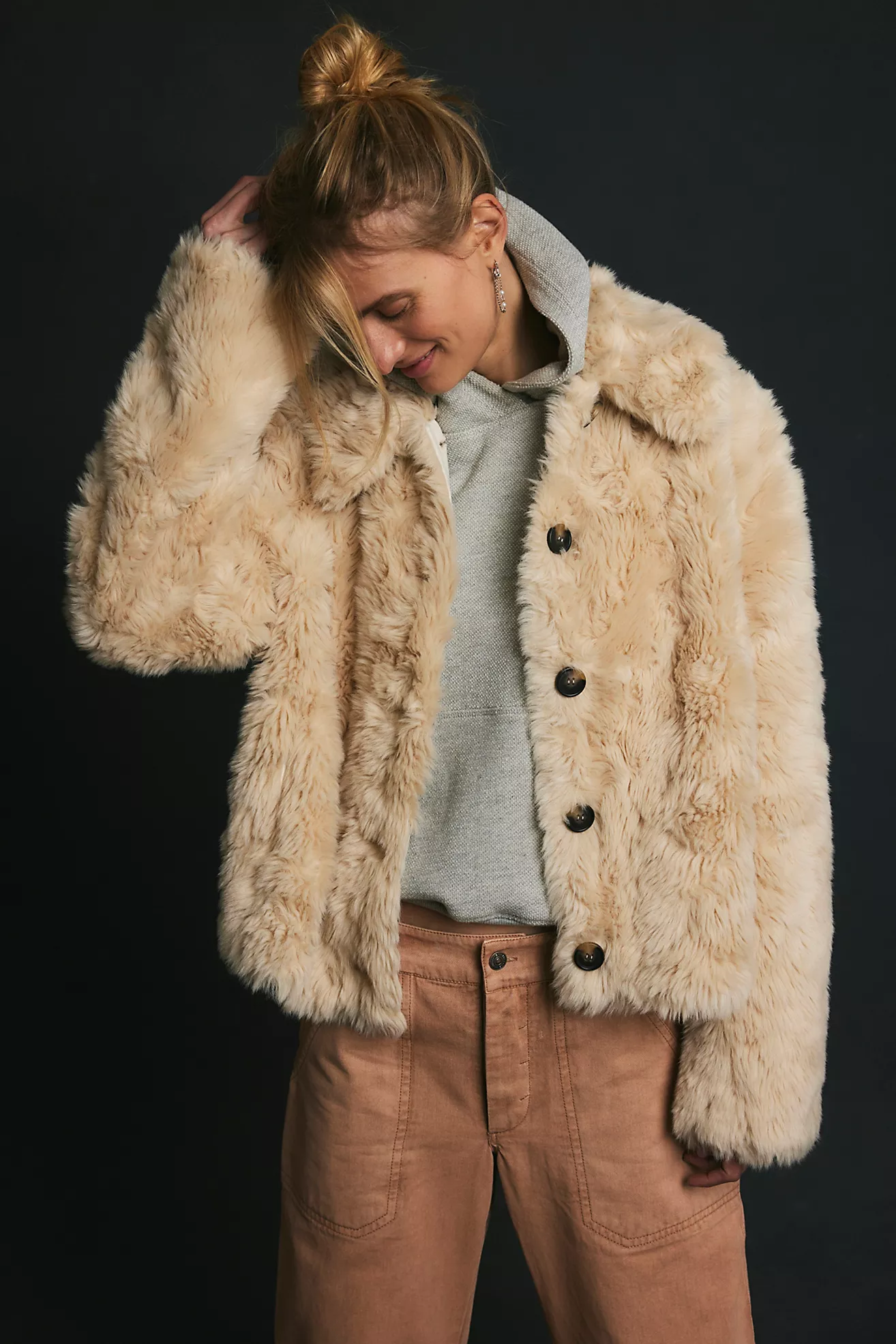 Alice Throw on Faux Fur Jacket