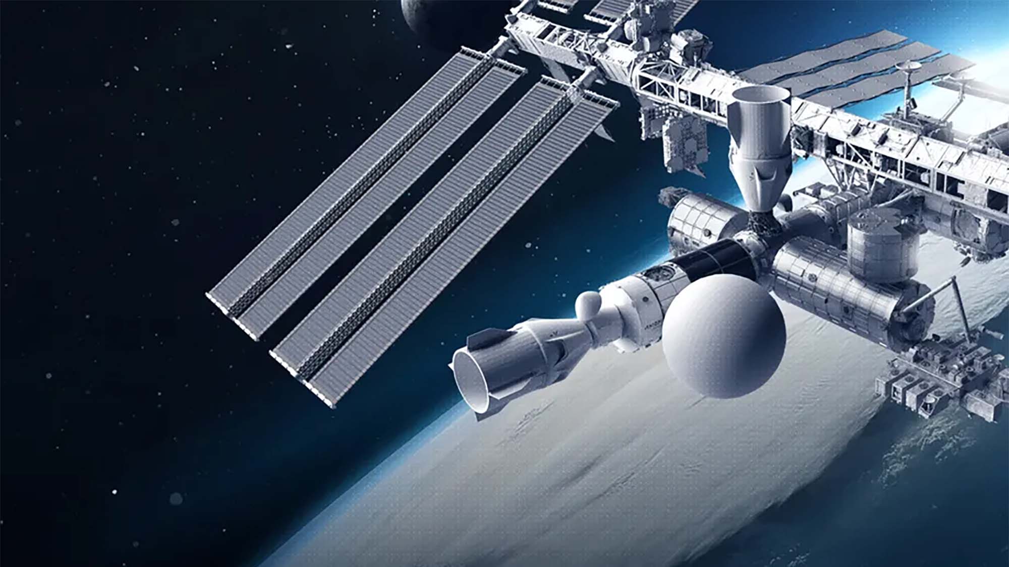 A proposed attachment to the ISS that will include a film studio.