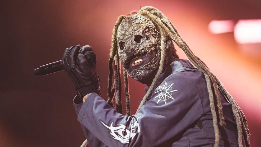 Corey Taylor onstage with Slipknot
