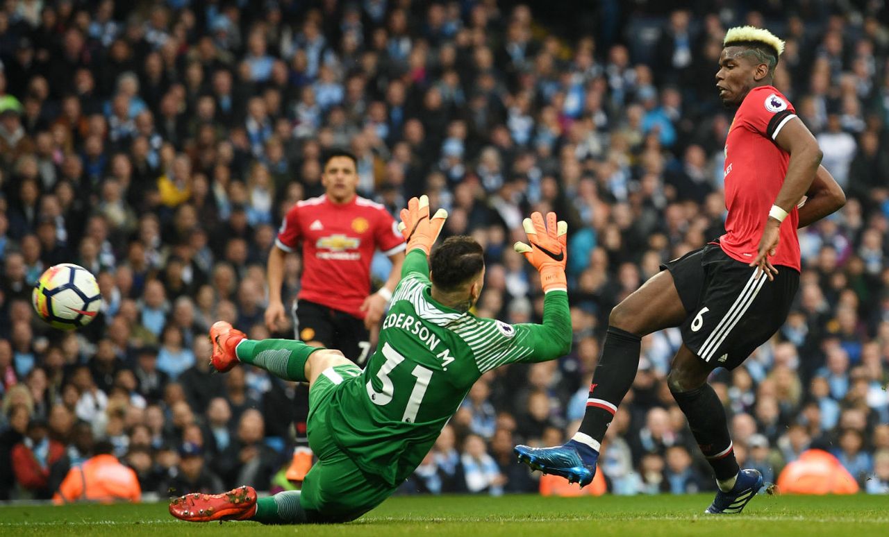 Paul Pogba Manchester United Man City Premier League